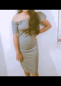 Elegant Grey Dress