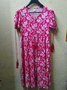 Red Anarkali