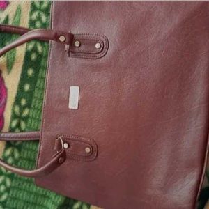 Brown Leather Tote Bag