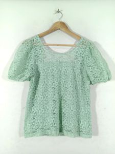 Light Green Casual Top (Women's)