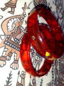 Red Bangles (Set of 2)