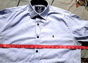 Branded louis sky blue printed shirt.