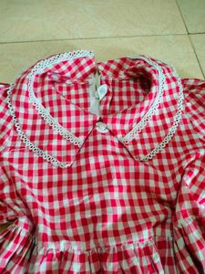 Kawaii ruffle gingham Mini Dress 💋🍒🍷🎌🏮📍💌