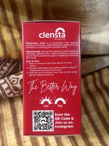 Clensta Red Aloe Vera Face Serum