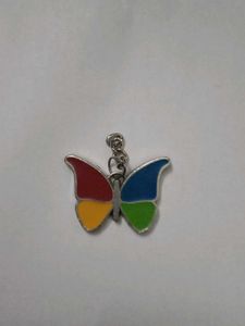 Butterfly Silver Key Chain