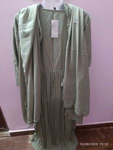 New Unused Xxl Olive Green Maxi Kurta Set