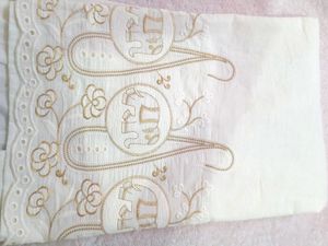 J&amp;G White Tunic with Gold Embellishments