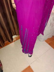 Purple Saree 💜