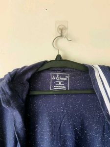 Men&#39;s Stylish Blue Open Cardigan Hoodie