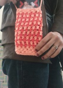 Handmade Crocheted Phone Bag