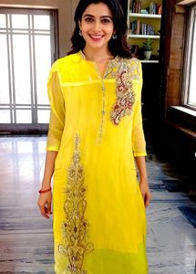 Embroidered 🪡 Kurta yellow 💛