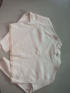 Beige Full Sleeves Crop Top