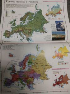 Atlas Book With Country Flags.