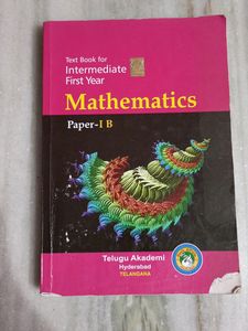 Maths 1 B Textbook For Inter First Year