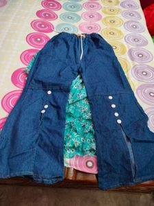 Flared Denim Trouser &amp; New Top