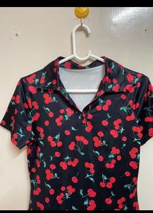 Urbanic Cherry 🍒print  Bodycon Dresss.  Bust Fits 30 To 38 Size