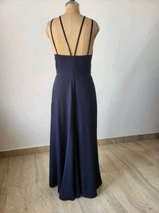 Elegant Navy Blue Maxi Dress