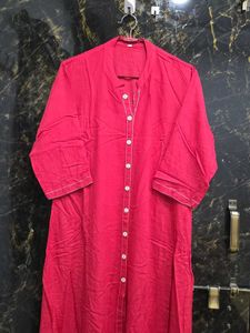 Red Aline Kurta