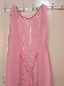 Pink Embellished Kurta