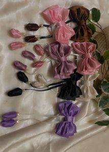 Tulip Triple Layer Bow Clips