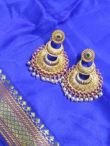 Traditional Chandbali earings