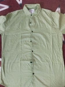 Zara Green Casual Shirt