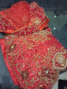 Red &amp; Gold Lehenga Choli