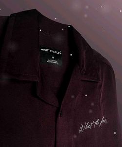 Burgundy What the Flex Shirt
