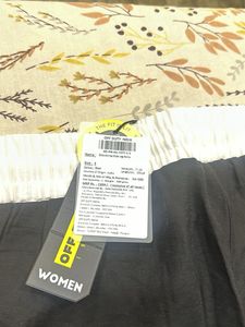 Black &amp; White Wide Leg Track Pants