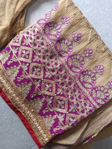 Heavy Work Saree 💜