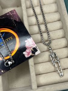 anti-tarnished Skeleton necklace