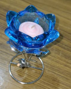Blue Candle Holder (free Candle)