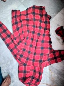 Red &amp; Black Checked Shirt