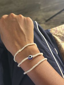 Pearl Evil Eye Bracelet