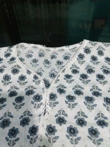 Floral Print Cotton Kurti