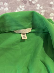 H&amp;m Green Wrap Dress