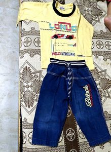 Baby Boys' London Tee & Denim Set