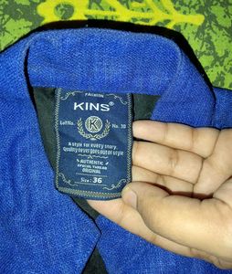 Blue Ethnic Jacket/ Nehru Jacket