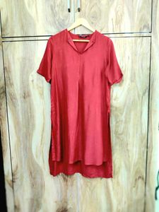 Rust Colour Rayon Kurti Size-36-38