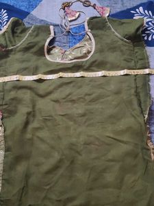 Green Pink Patiyala Suit
