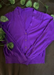 Purple Korean Cardigan