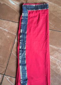 Pink &amp; Blue Saree