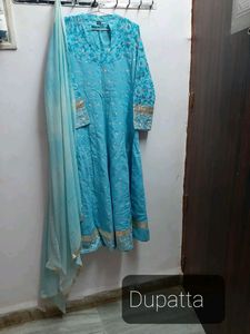 Pure Cotton Embroided Top + Dupatta