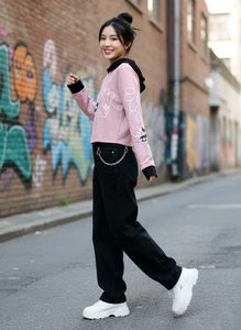 Pink/Peach crop Hoodie 🩷