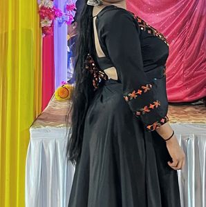 Backless Navratri Gown Full Length
