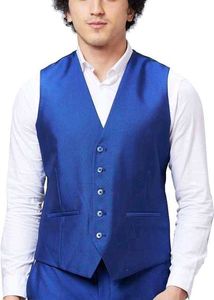 Men Waistcoat Royal Blue 🔵
