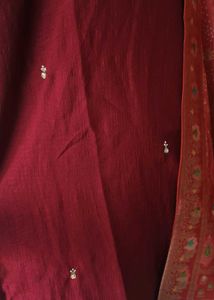 🔥 Today&#39;s Offer 🔥partywear Maroon kurta set