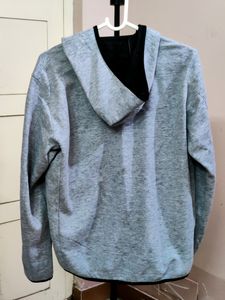 💥BUY1GET1💥 gray UNIQLO double face zip-up jacket hoodi