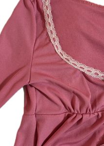 lace trimmed top
