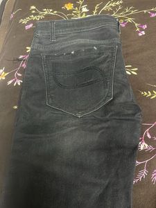 Distressed Black Jeans